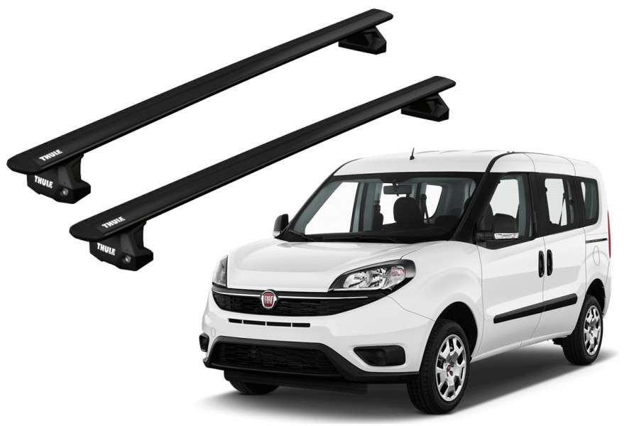 Barras THULE EVO WingBar para autos FIAT Doblo desde 2010-2022 negro