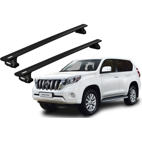 Barras THULE EVO WingBar para autos TOYOTA Land Cruiser 200 desde 2008-2021 negro