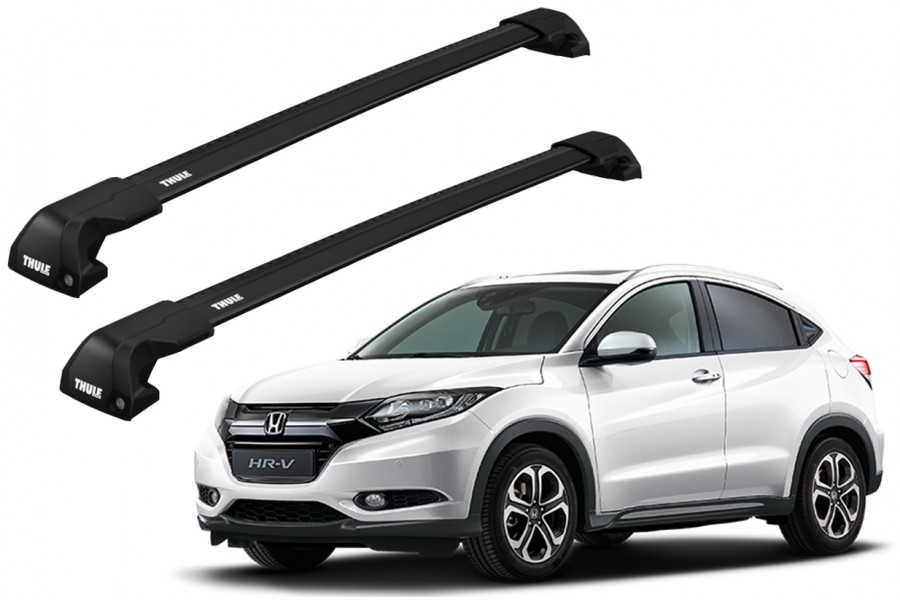 Barras THULE EDGE Flush para autos HONDA HR-V 2015 a 2021 negro