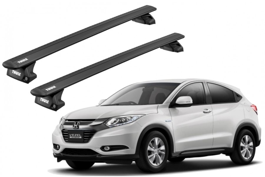 Barras THULE EVO WingBar para autos HONDA Vezel 2014 a 2021 negro