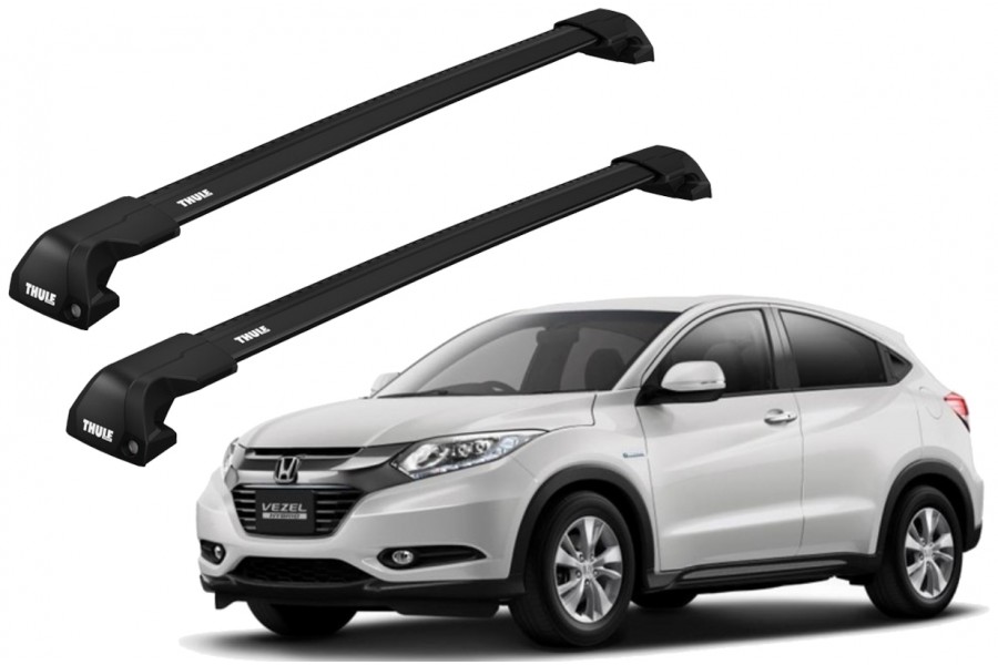 Barras THULE EDGE Flush para autos HONDA Vezel 2014 a 2021 negro