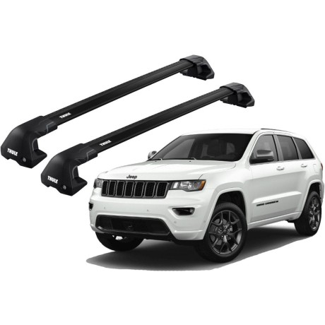 Barras THULE EDGE Flush para autos JEEP Grand Cherokee 2011 a 2021 negro