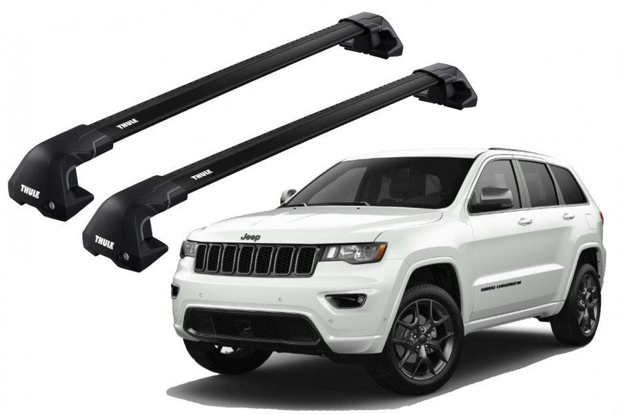 Barras THULE EDGE Flush para autos JEEP Grand Cherokee 2011 a 2021 negro