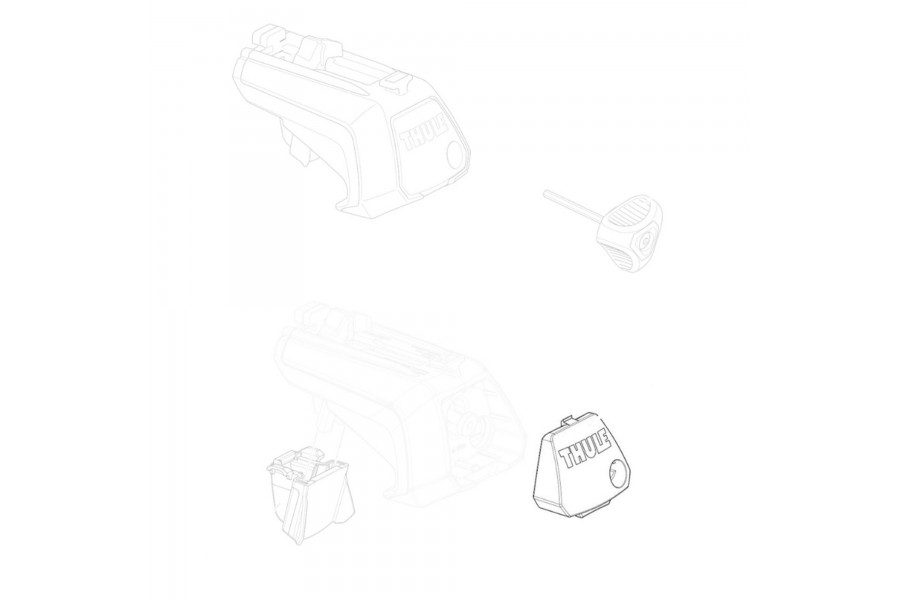 Tapa Thule Evo Raised Rail 7104