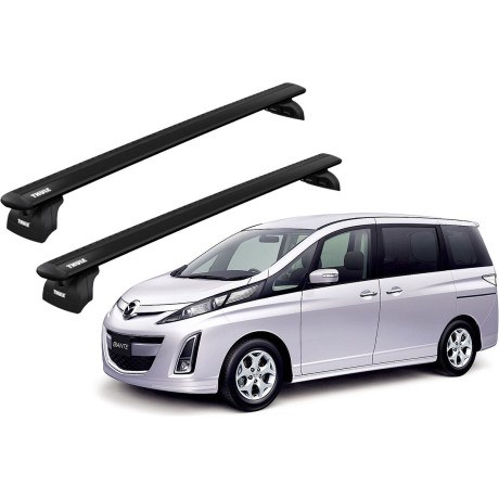 Barras THULE WingBar para autos MAZDA Biante desde 2008 negro
