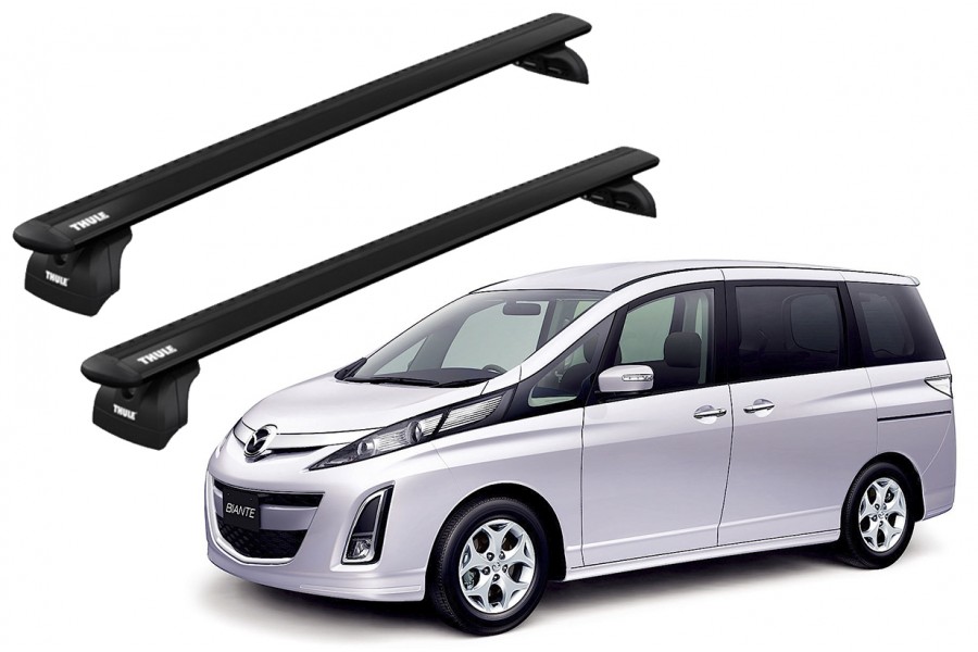Barras THULE WingBar para autos MAZDA Biante desde 2008 negro