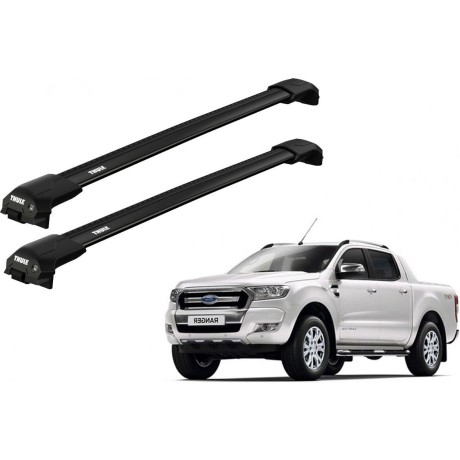 Barras THULE EDGE Flush para autos FORD Ranger 2011 a 2022 negro