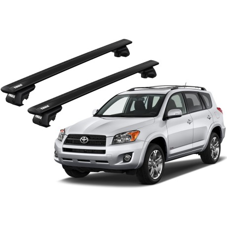 Barras THULE EVO WingBar para autos TOYOTA RAV 4 2005 a 2012 negro