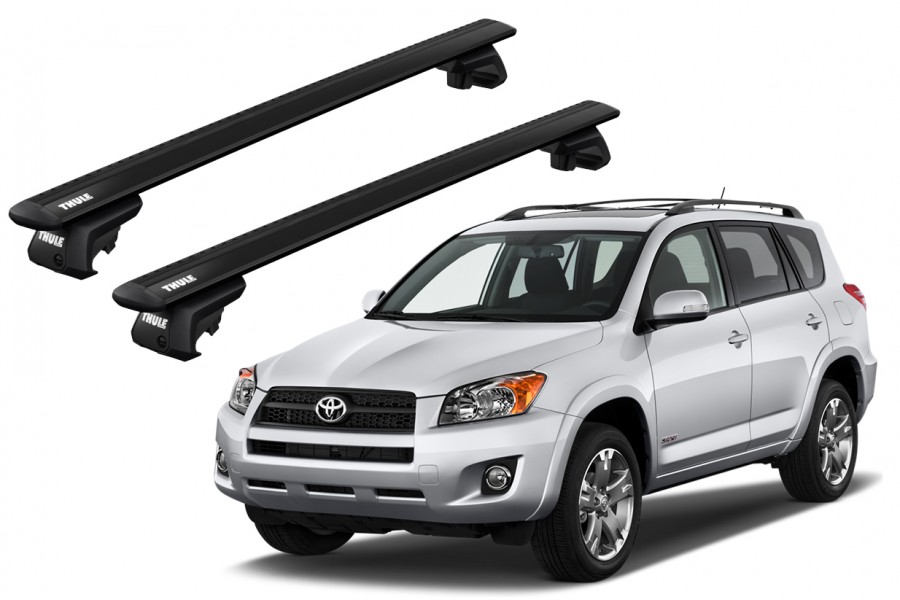 Barras THULE EVO WingBar para autos TOYOTA RAV 4 2005 a 2012 negro