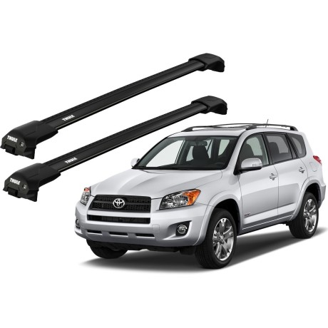 Barras THULE EDGE Flush para autos TOYOTA RAV 4 2005 a 2012 negro