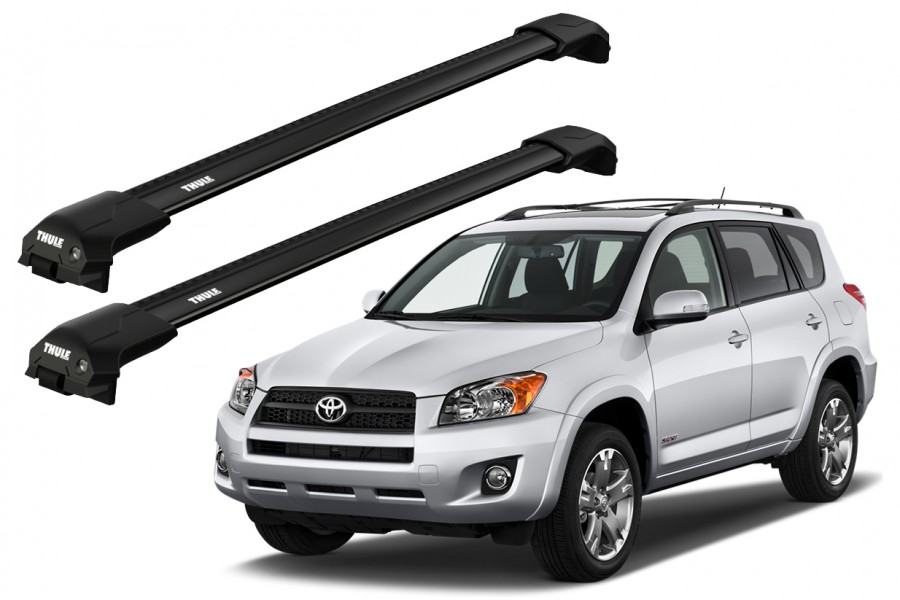 Barras THULE EDGE Flush para autos TOYOTA RAV 4 2005 a 2012 negro