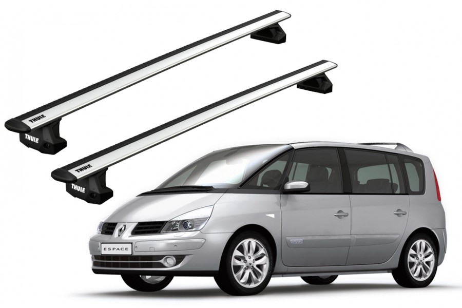 Barras THULE EVO WingBar para autos RENAULT Espace desde 2003-2015