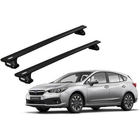 Barras THULE EVO WingBar para autos SUBARU Impreza desde 2017-2023 negro
