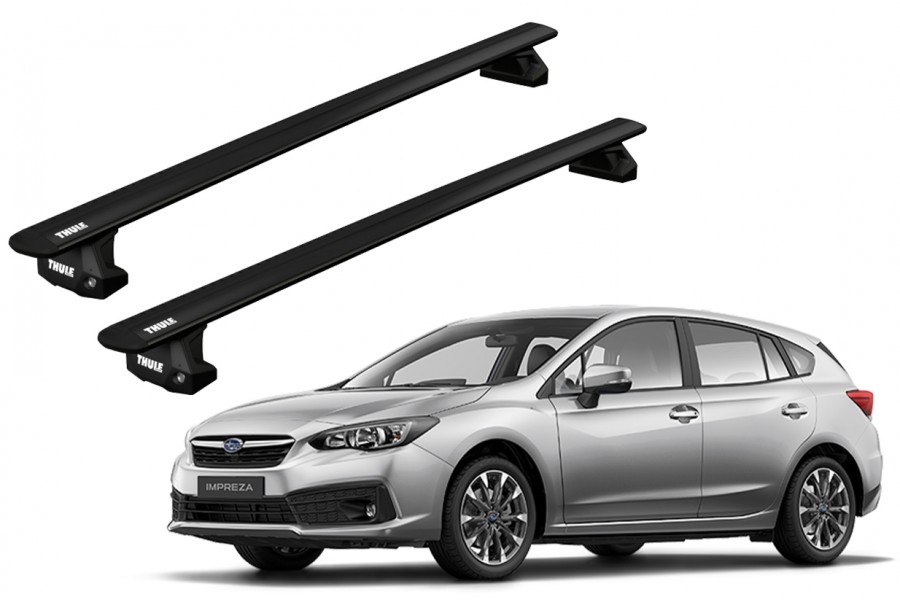 Barras THULE EVO WingBar para autos SUBARU Impreza desde 2017-2023 negro