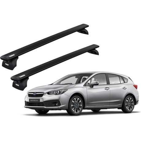 Barras THULE WingBar para autos SUBARU Impreza desde 2017-2023 negro