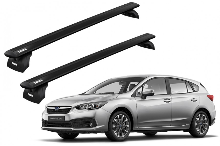 Barras THULE WingBar para autos SUBARU Impreza desde 2017-2023 negro