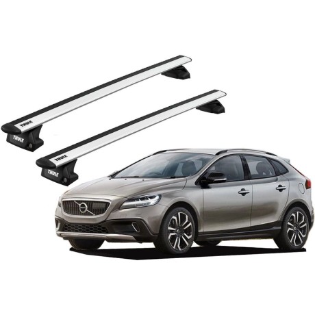 Barras THULE EVO WingBar para autos VOLVO V40 Cross Country 2013 a 2019