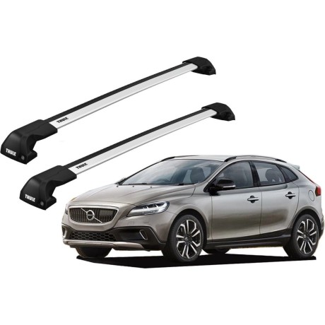 Barras THULE EDGE Flush para autos VOLVO V40 Cross Country 2013 a 2019