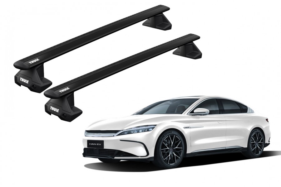 Barras THULE EVO WingBar para autos BYD Han desde 2022 negro
