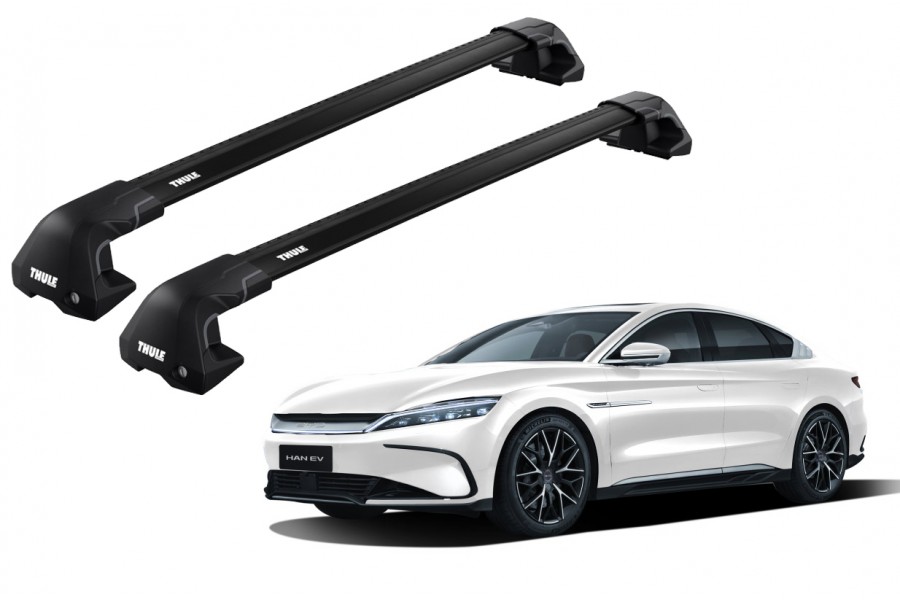 Barras THULE EDGE Flush para autos BYD Han desde 2022 negro
