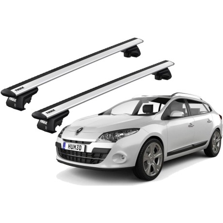 Barras THULE EVO WingBar para autos RENAULT Megane desde 2009-2016
