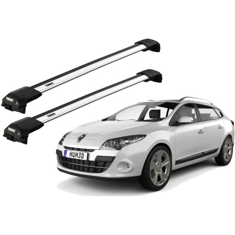 Barras THULE EDGE Flush para autos RENUALT Megane desde 2009-2016