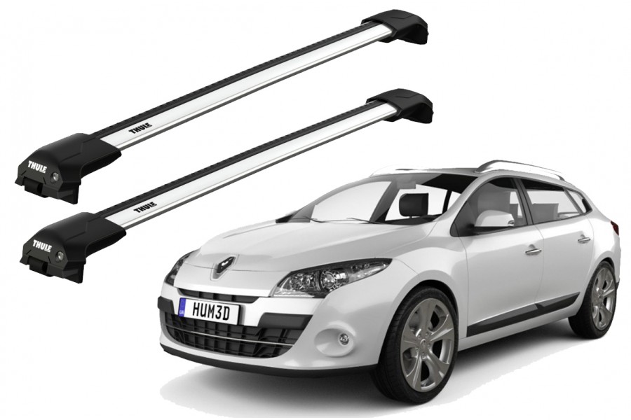 Barras THULE EDGE Flush para autos RENUALT Megane desde 2009-2016