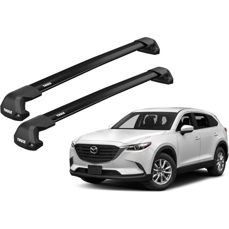 Barras THULE EDGE Flush para autos MAZDA CX-9 2007 a 2017 negro