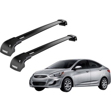 Barras THULE EDGE para autos HYUNDAI i25 desde 2012 negro