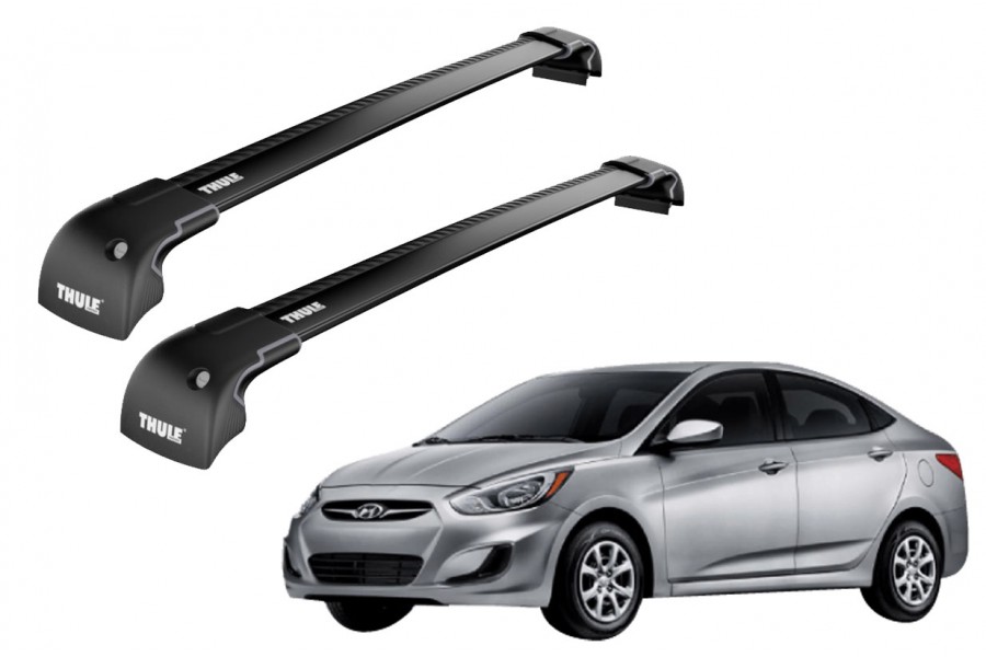 Barras THULE EDGE para autos HYUNDAI i25 desde 2012 negro