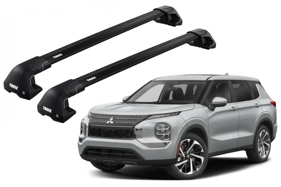 Barras THULE EDGE Flush para autos MITSUBISHI Outlander desde 2022 negro