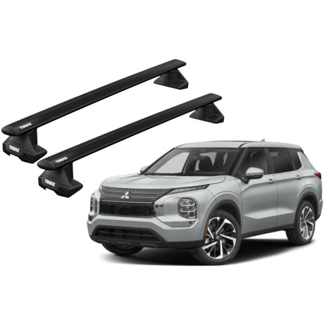 Barras THULE EVO WingBar para autos MITSUBISHI Outlander desde 2022 negro