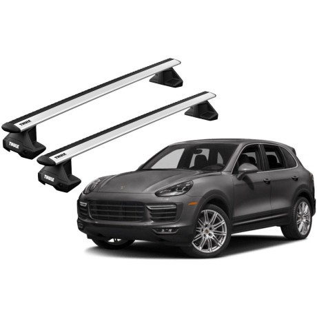 Barras THULE EVO WingBar para autos PORSCHE Cayenne (9YA) desde 2018