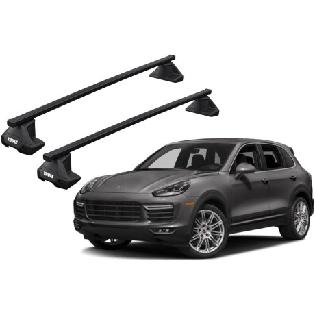 Barras THULE EVO SquareBar para autos PORSCHE Cayenne (9YA) desde 2018