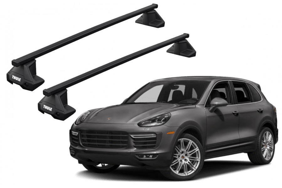 Barras THULE EVO SquareBar para autos PORSCHE Cayenne (9YA) desde 2018