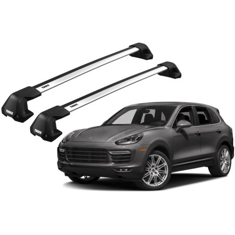 Barras THULE EDGE Flush para autos PORSCHE Cayenne (9YA) desde 2018