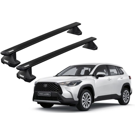 Barras THULE EVO WingBar para autos TOYOTA Corolla Cross desde 2021 negro