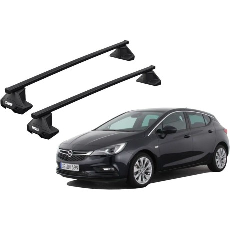 Barras THULE EVO SquareBar para autos OPEL Astra 2010 a 2015