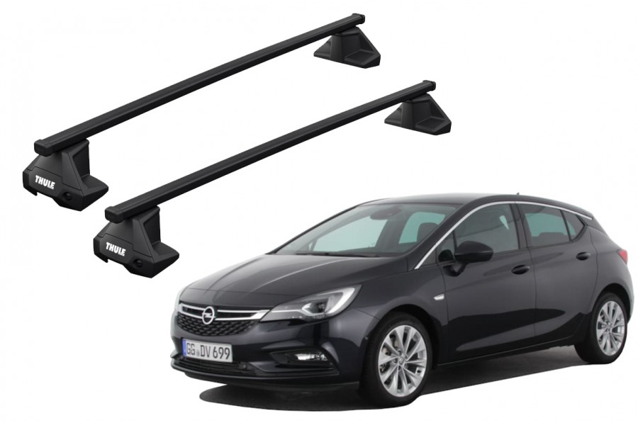 Barras THULE EVO SquareBar para autos OPEL Astra 2010 a 2015