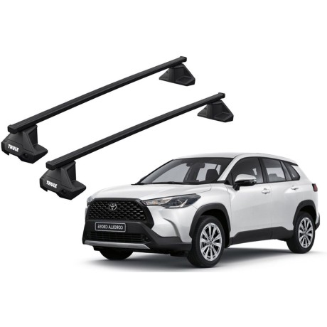 Barras THULE EVO SquareBar para autos TOYOTA Corolla Cross desde 2021