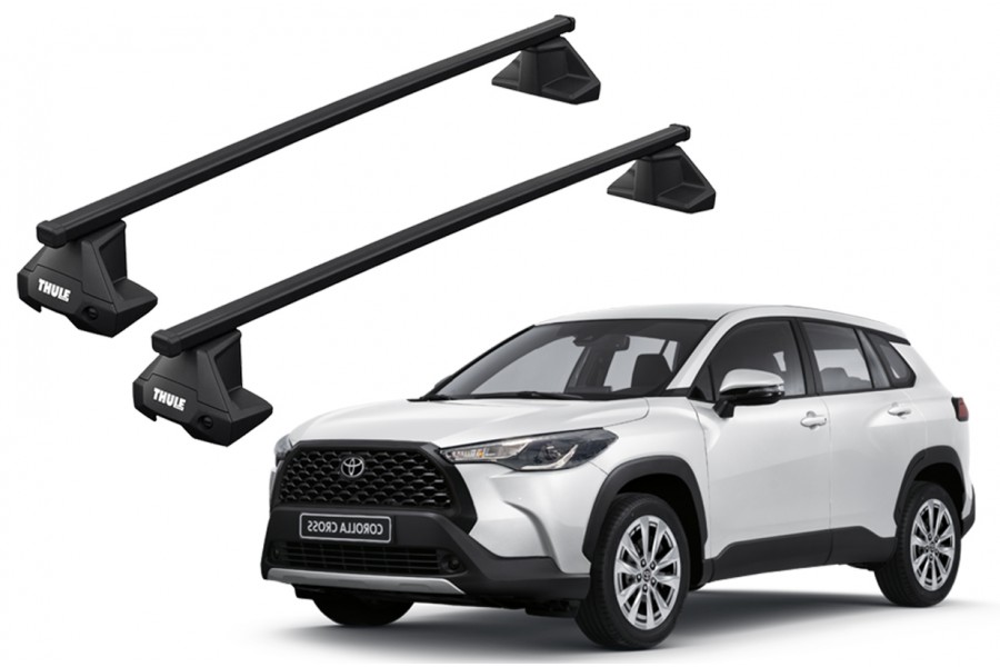 Barras THULE EVO SquareBar para autos TOYOTA Corolla Cross desde 2021