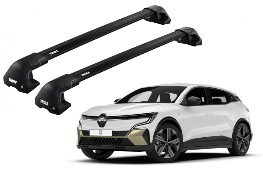 Barras THULE EDGE Flush para autos Renault Megane E-Tech  desde 2022 - 2024 negro