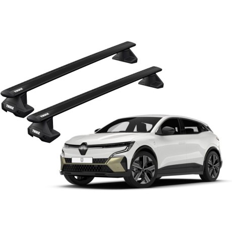 Barras THULE EVO WingBar para autos RENAULT Megane E-Tech desde 2022 - 2024 negro