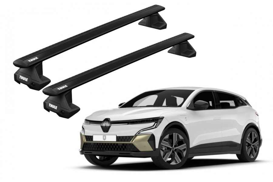 Barras THULE EVO WingBar para autos RENAULT Megane E-Tech desde 2022 - 2024 negro