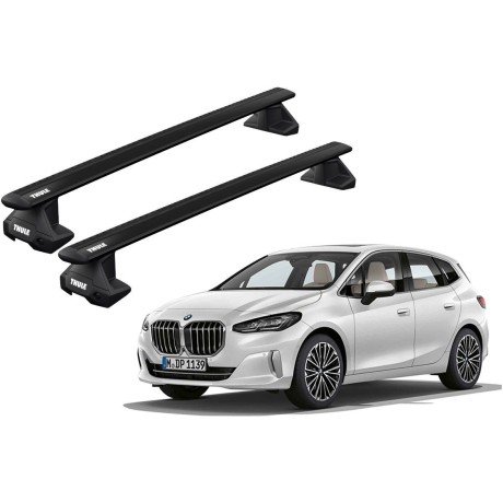 Barras THULE EVO WingBar para autos BMW 2-Series Active Tourer desde 2022 negro