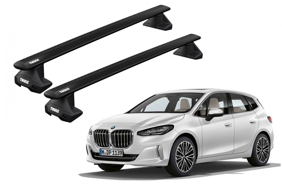 Barras THULE EVO WingBar para autos BMW 2-Series Active Tourer desde 2022 negro