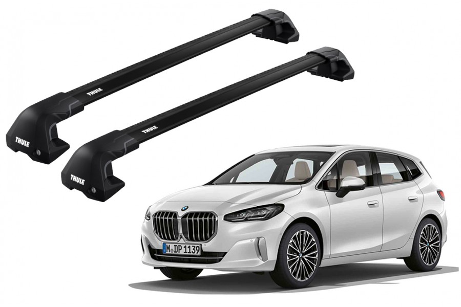 Barras THULE EDGE Flush para autos BMW 2-Series Active Tourer desde 2022 negro