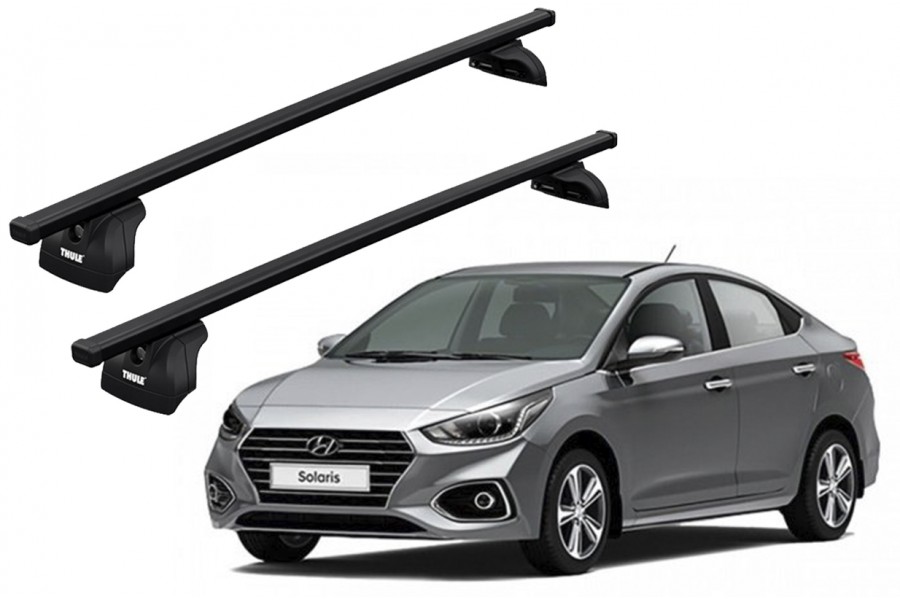 Barras THULE SquareBar para autos HYUNDAI Solaris desde 2012