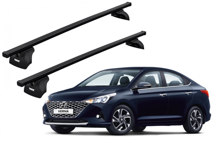 Barras THULE SquareBar para autos HYUNDAI Verna desde 2012-2022