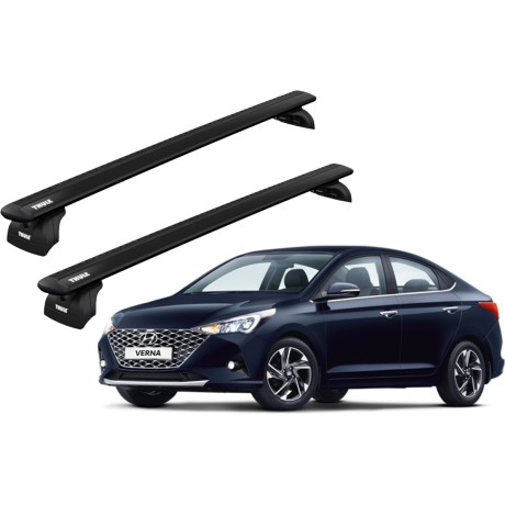Barras THULE WingBar para autos HYUNDAI Verna desde 2012-2022 negro